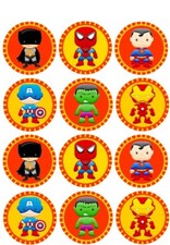 24 Marvel Super Hero Cup Cake