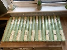 Vintage Wallpaper Titley And Marr Spongeable 10m x 52cm Deanfry Green 16.5 Rolls