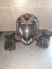 Shark S500 Air Samurai full-face motorcycle helmet. 