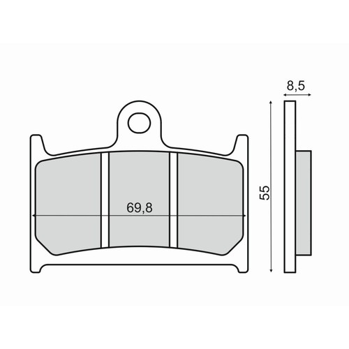 Pair brake pads - pads, rocket