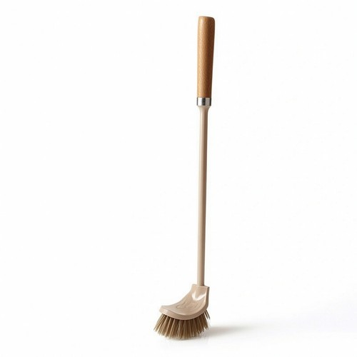 Toilet brush with - with, wooden