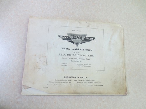 Original bsa 250 star model - star,