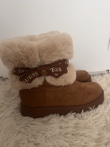 Guess brown suede ankle - guess,
