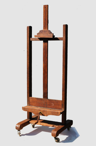 Antique large studio easel - antique,