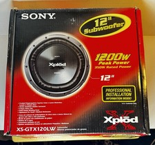 12" SONY XPLOD SUBWOOFER XS-GTX121LW 1200W DIMPLE CONE SPEAKER NOS COMPLETE