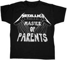 Official Metallica Master Of Parents Toddler Child Black T Shirt Metallica Tee