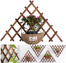 Expanding Wooden Trellis Climbing Plant Fence Panel V Design Lattice 4.5ft-140cm