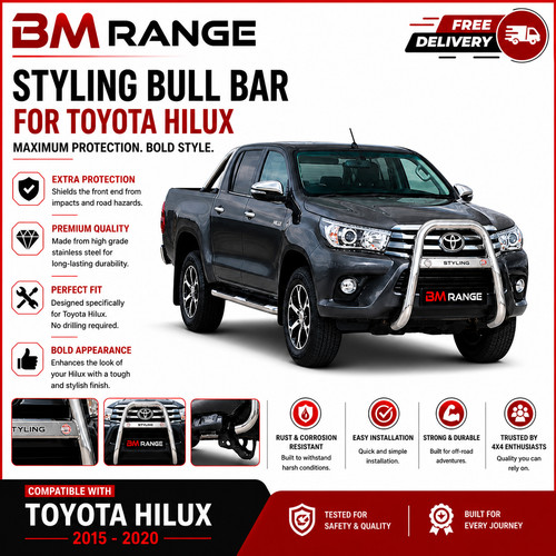 Front bar 63mm stainless - 63mm,