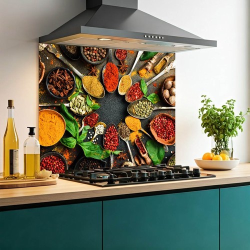 Printed glass kitchen - glass,