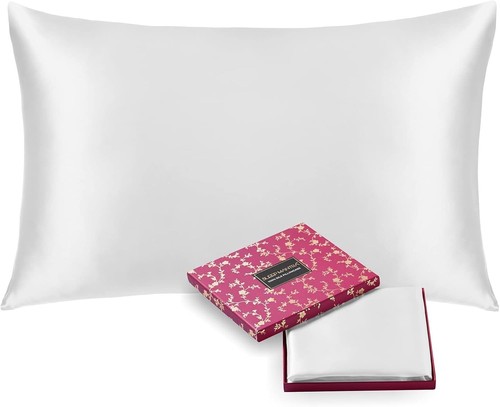 White silk pillowcase - ,