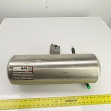 AZO 2-1/2 Gallon Stainless Air Receiver Pressure Tank 6 Bar W/R353 Pilot Valve