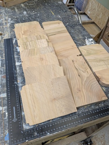 Bundle scottish elm offcuts - scottish,