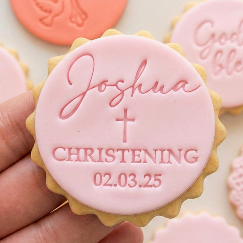 Custom christening cookie - custom,