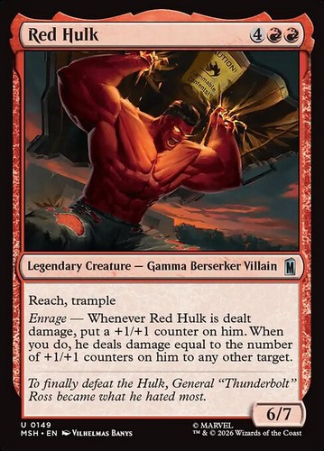 Mtg red hulk - hulk, (msh)