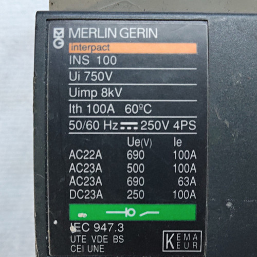 Merlin gerin interpact ins - ins, 100