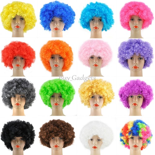 Curly afro fancy dress - dress, wigs