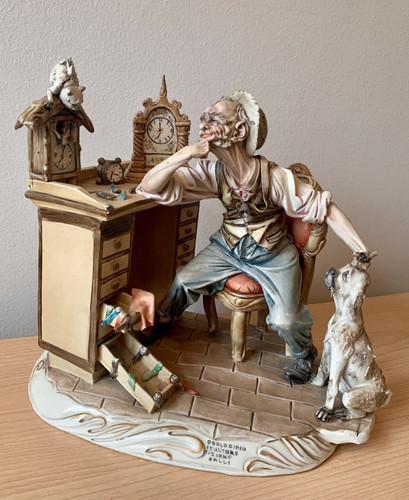 Rare hand painted capodimonte - rare, hand-painted