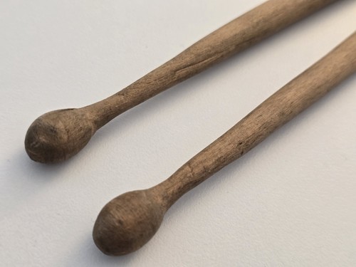 Pair vintage drumsticks hand - drumsticks,