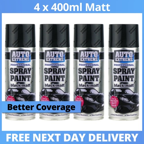 400ml black matt spray - x,