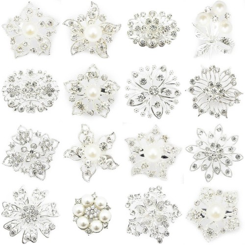 New silver pin brooches - brooches, for