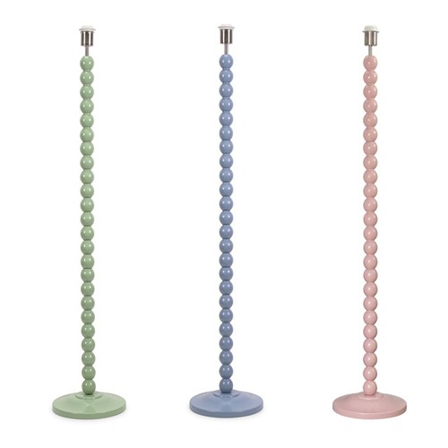 Pastel bobbin floor lamp - bobbin, base