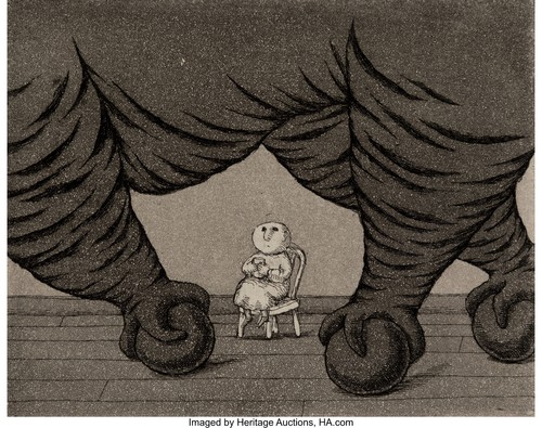 Edward gorey etching child and - edward,