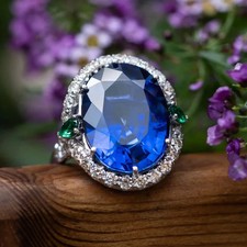 4.95 Ct Oval Cut Blue Sapphire