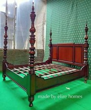 BESPOKE USA Californian size Dutch Style  Four half poster designer  tester Bed