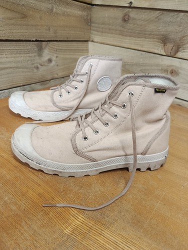 Palladium beige canvas - beige, boots
