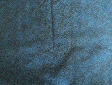 Vintage UPHOLSTERY FABRIC blue & green stripes, Kentshire Home Collection 1 yd