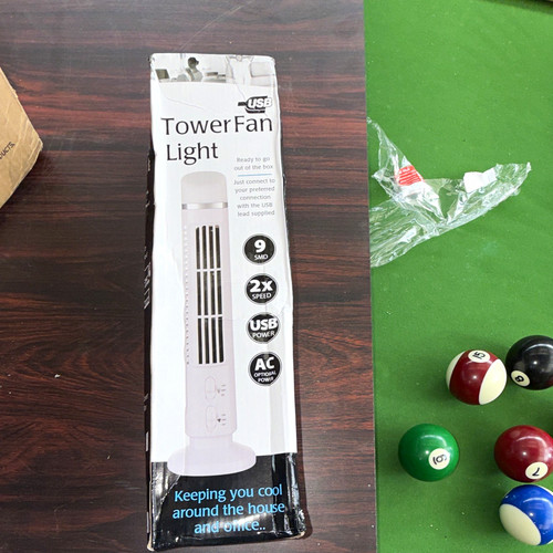 White usb tower fan with - usb,