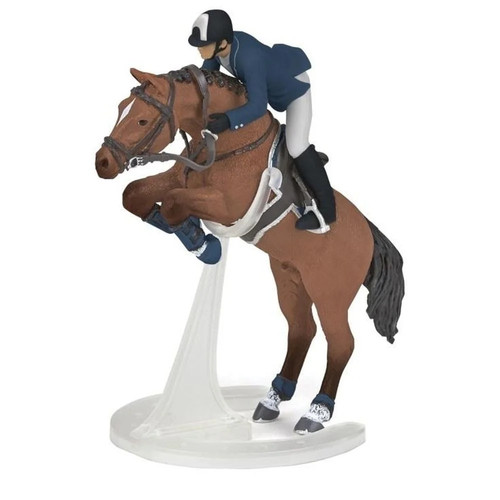 Jumping horse with - horse, rider
