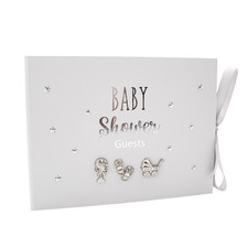 Grey Baby Shower Guest Book