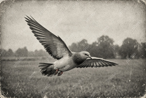 Portrait racing pigeon - of,