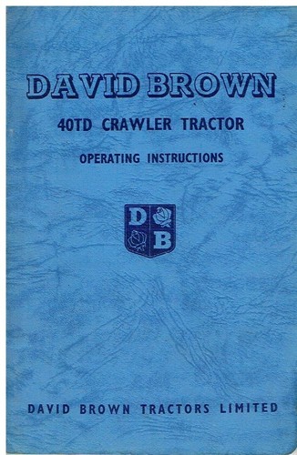 David brown 40td crawler - brown,