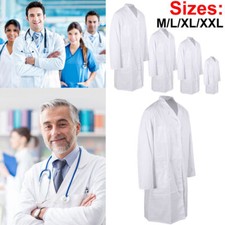 White Lab Coat Laboratory Medical Uniform Warehouse Doctor Overall Food Industry