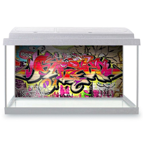 Fish tank background - 90x45cm,