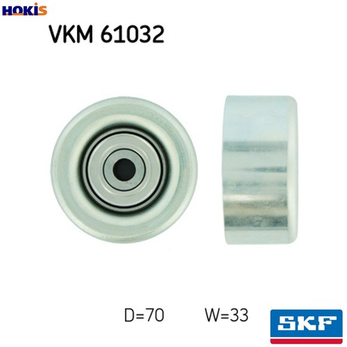 Deflectionguide pulley vribbed - pulley,