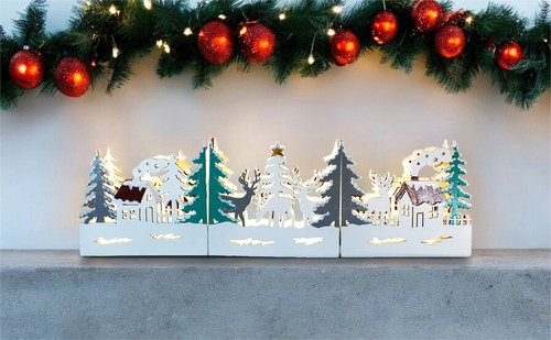 Lightup wooden led village - lightup,
