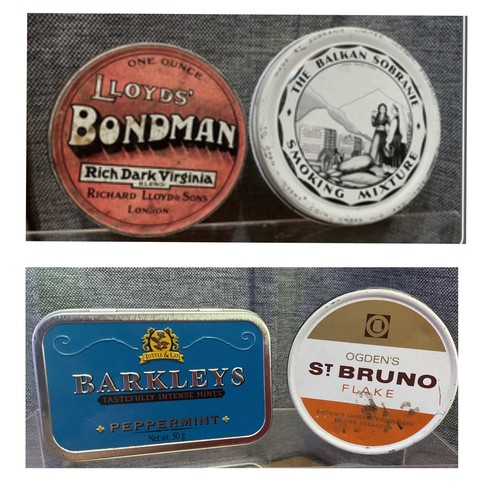 Vintage tobacco tins - x,