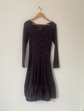 Out Of Xile Dress Size 2 Purple Midi Long Balloon Bubble Hem Steampunk UK 12