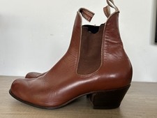 RM Williams Bushman Cowboy Boots Brown Leather Cuban UK 11 USA 12 RRP £499