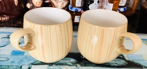 Pair denby caramel - of,