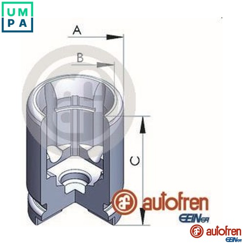Piston brake caliper d02526 - piston,