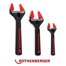 Rothenberger Wide Jaw Adjustable Wrench 3 Piece Set - 6", 8" & 10" - 18047