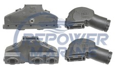 Exhaust Manifold & Riser Set for Volvo Penta V6 Pre 94, AQ175, AQ205, 431, 432