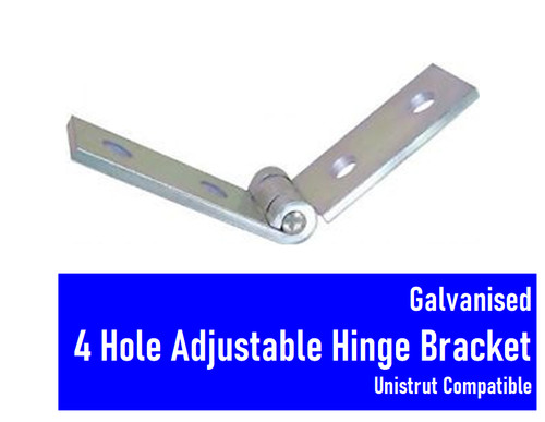 Galvanised hole hinged angle - galvanised, 2