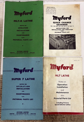 Used myford lathe - used,