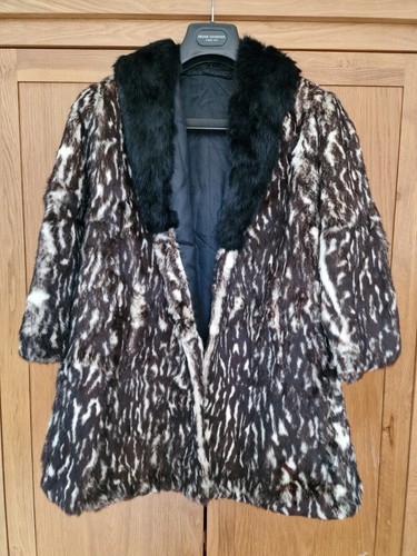 Vintage real fur - coat, brown