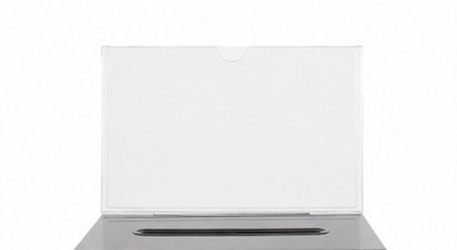 Clear acrylic donation box - clear,
